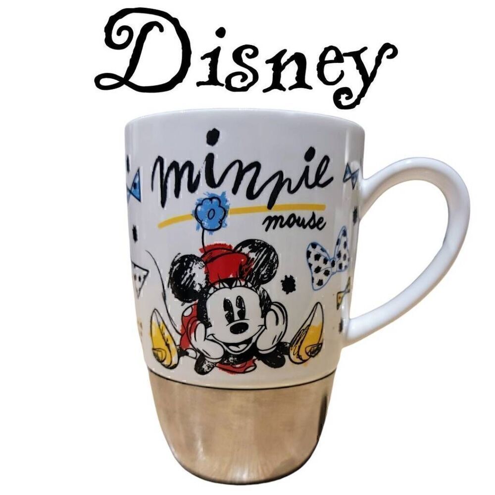 Disney Minnie Mouse Be Outrageously You Ceramic & Stainless Steel Coffee Mug